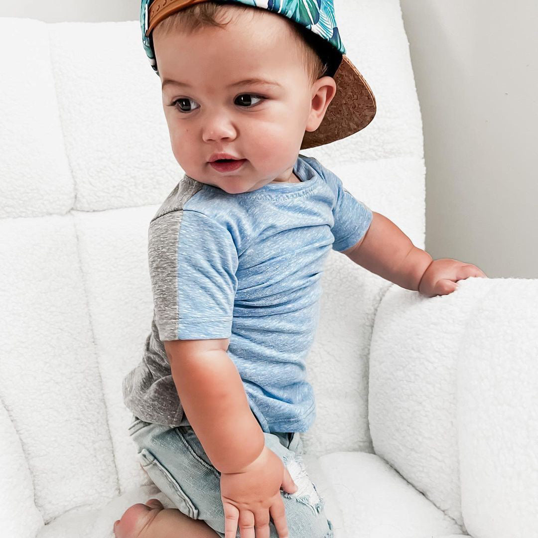 Blue Gray Two sided tee