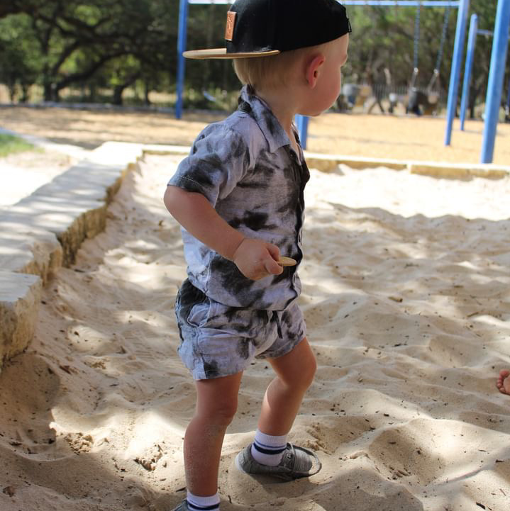 Black Tie Dye Beach set