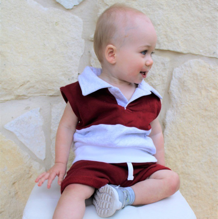 Red/White Collared Shirt