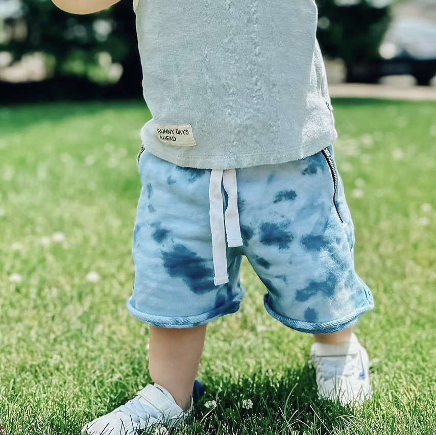 Tie Dye Unfinished Shorts