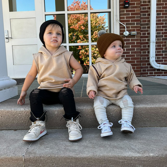 Beige Zipper Jumper