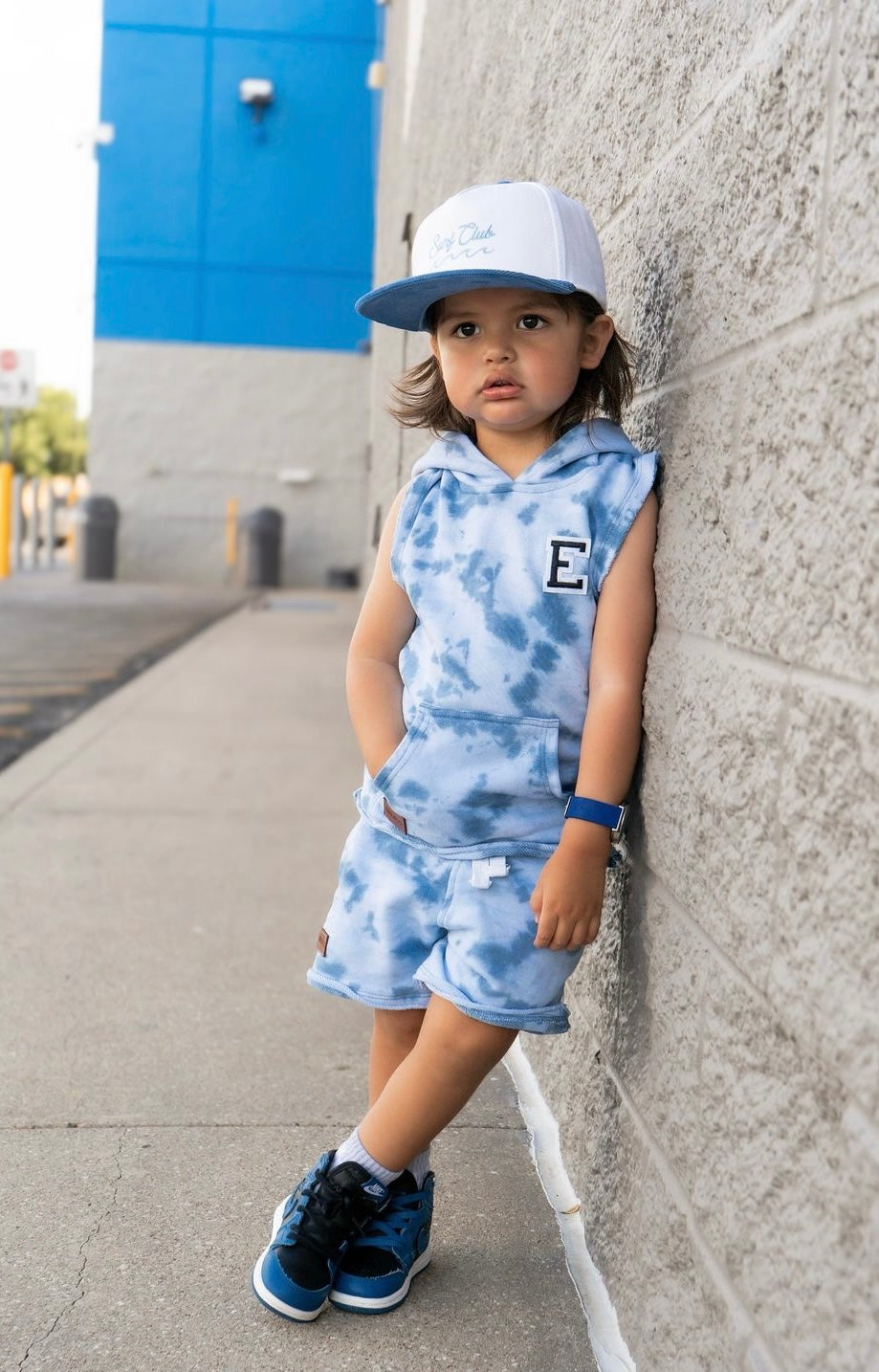 Tie Dye Unfinished Hoodie Tank