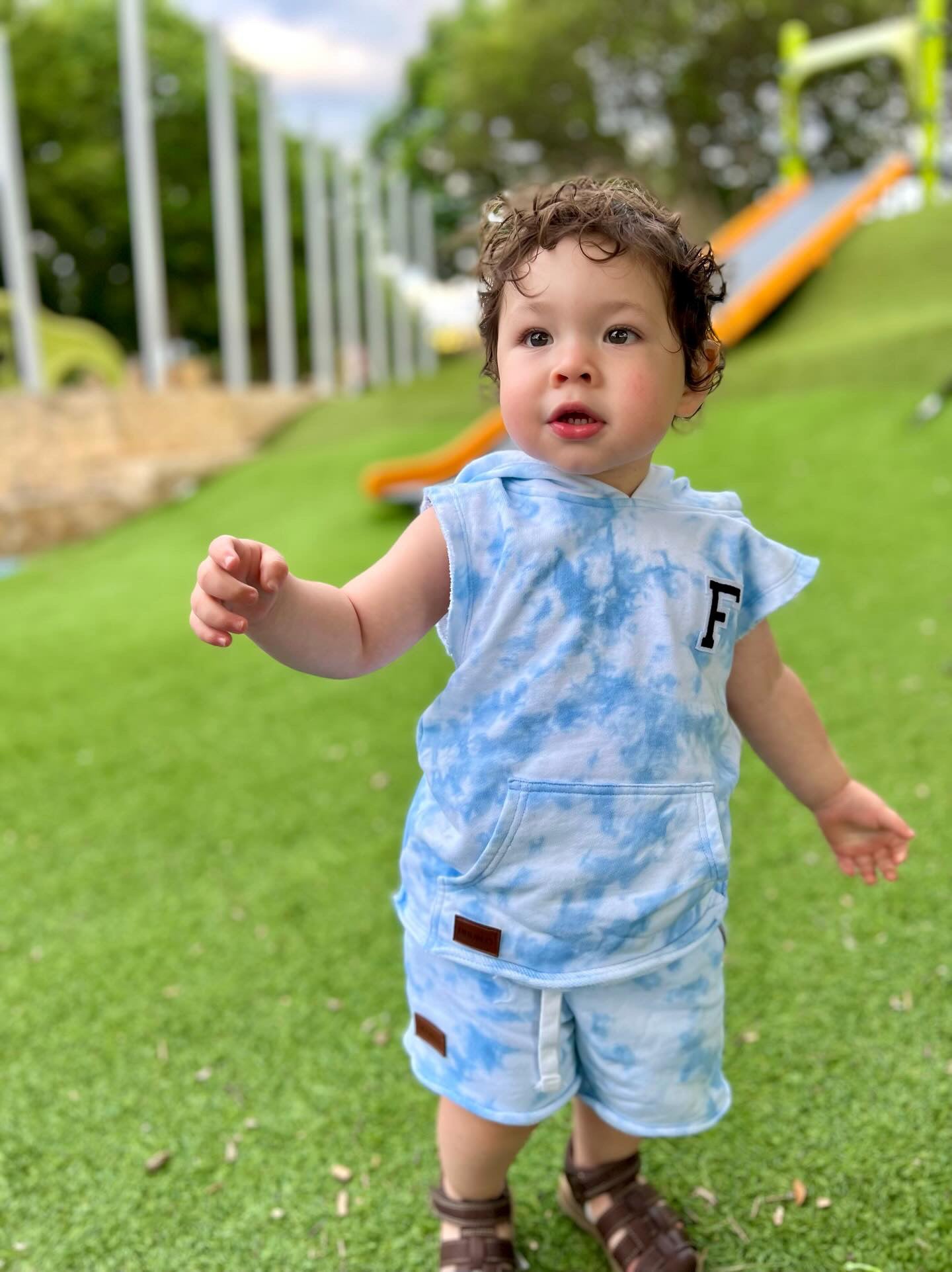 Tie Dye Unfinished Hoodie Tank