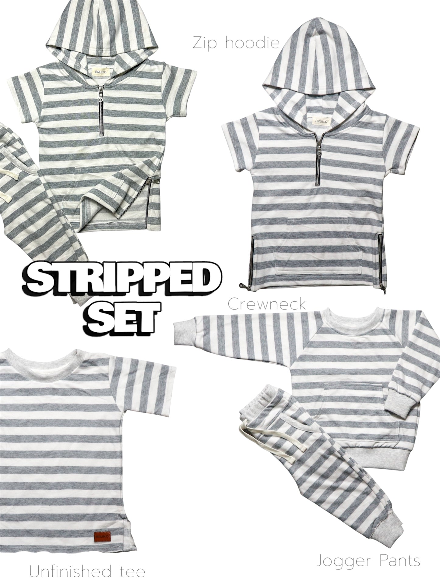 Stripped Crewneck set