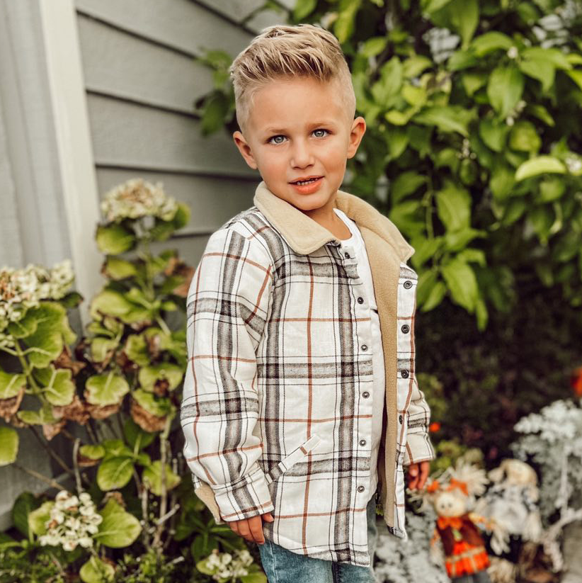 White Flannel Shacket