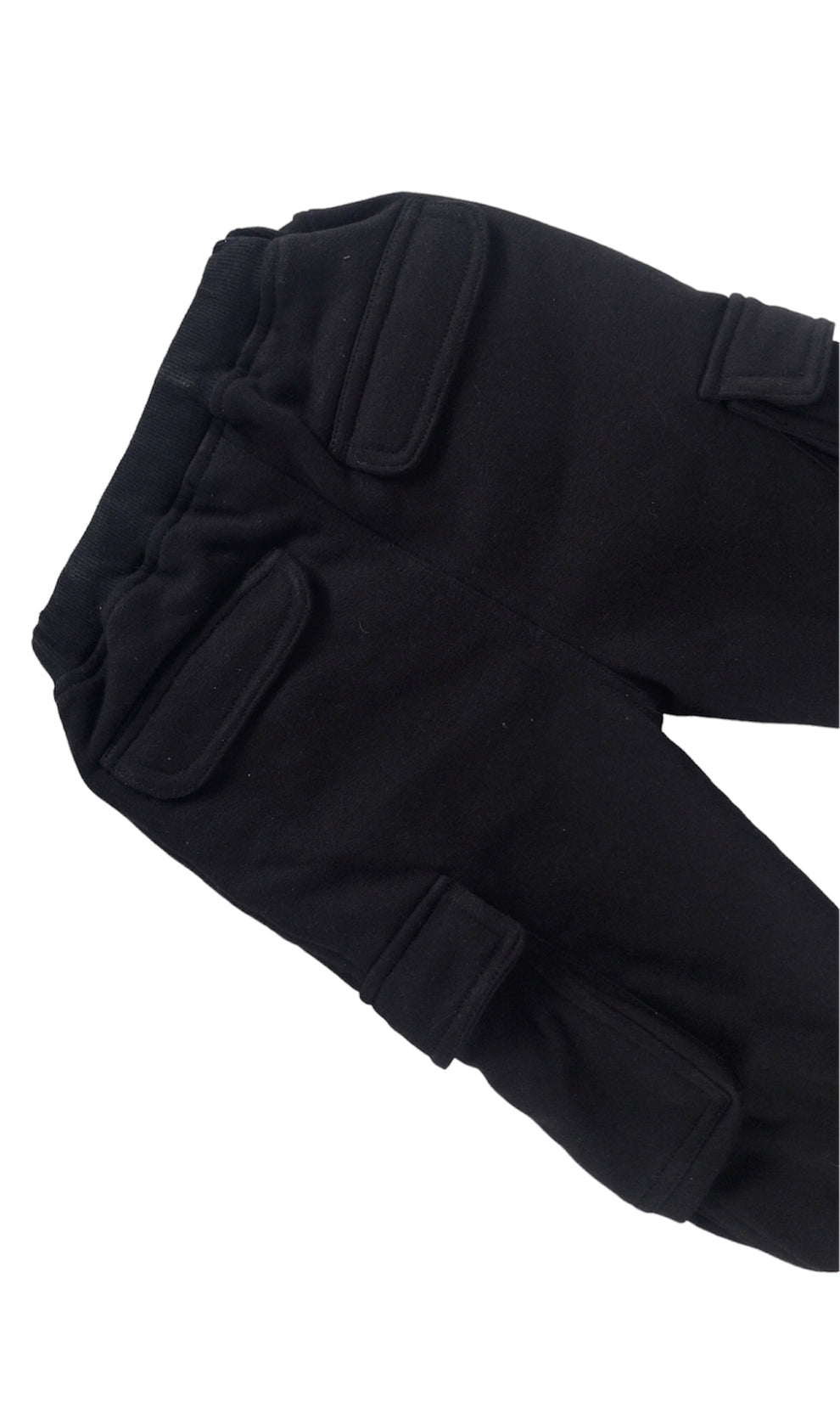 Black Cargo Joggers