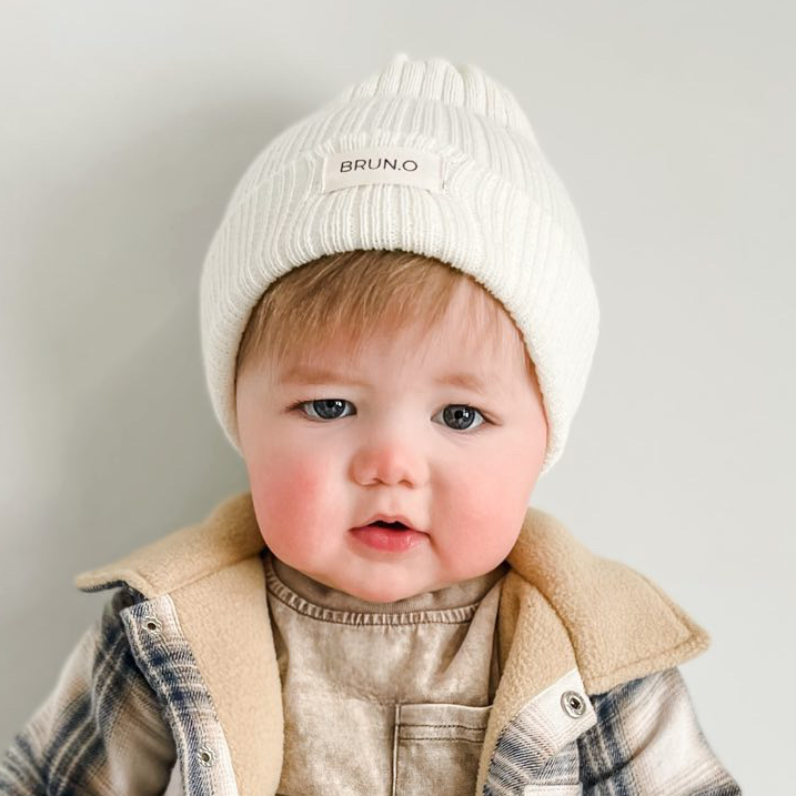 White Bone Signature Beanie