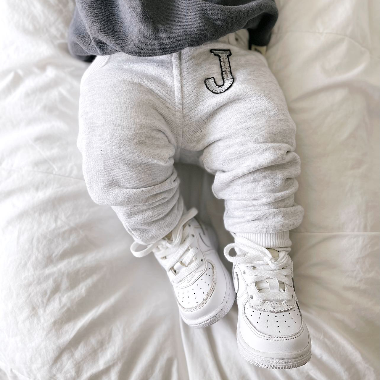 Misty White Jogger Pants