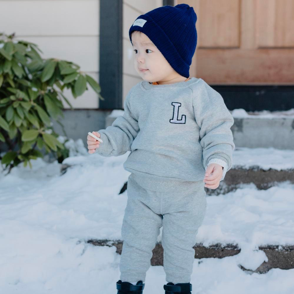 Misty Gray Crewneck Set