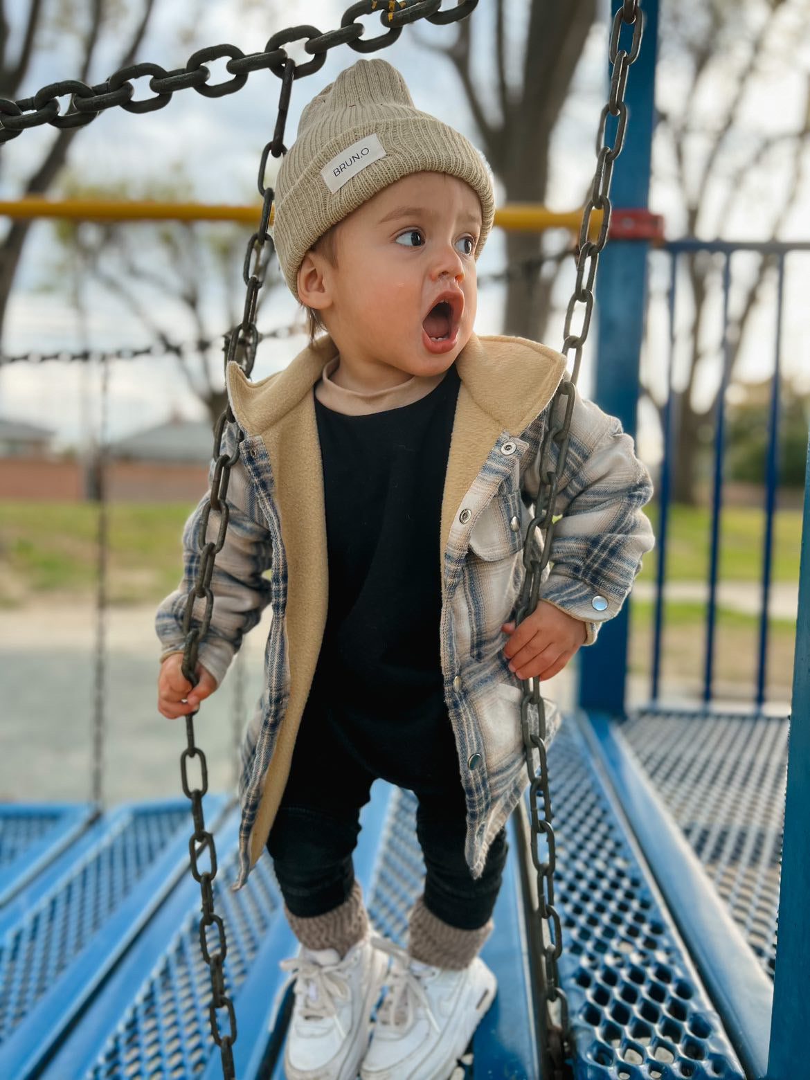 Cream Flannel Shacket