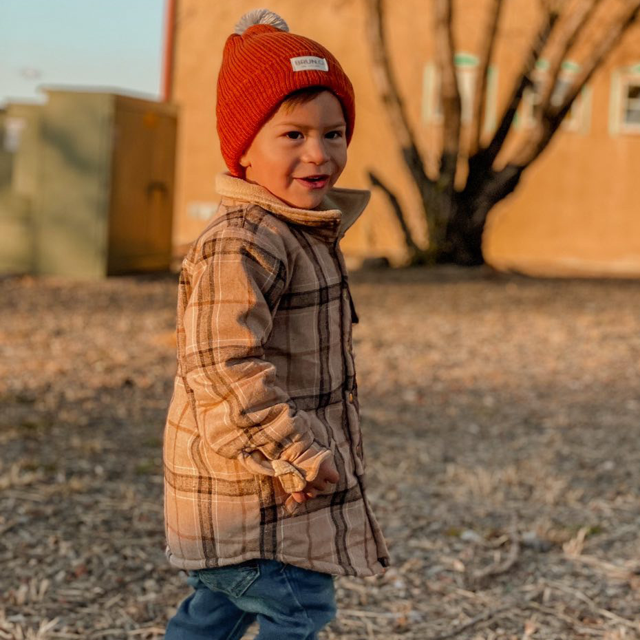 Brown Flannel Shacket