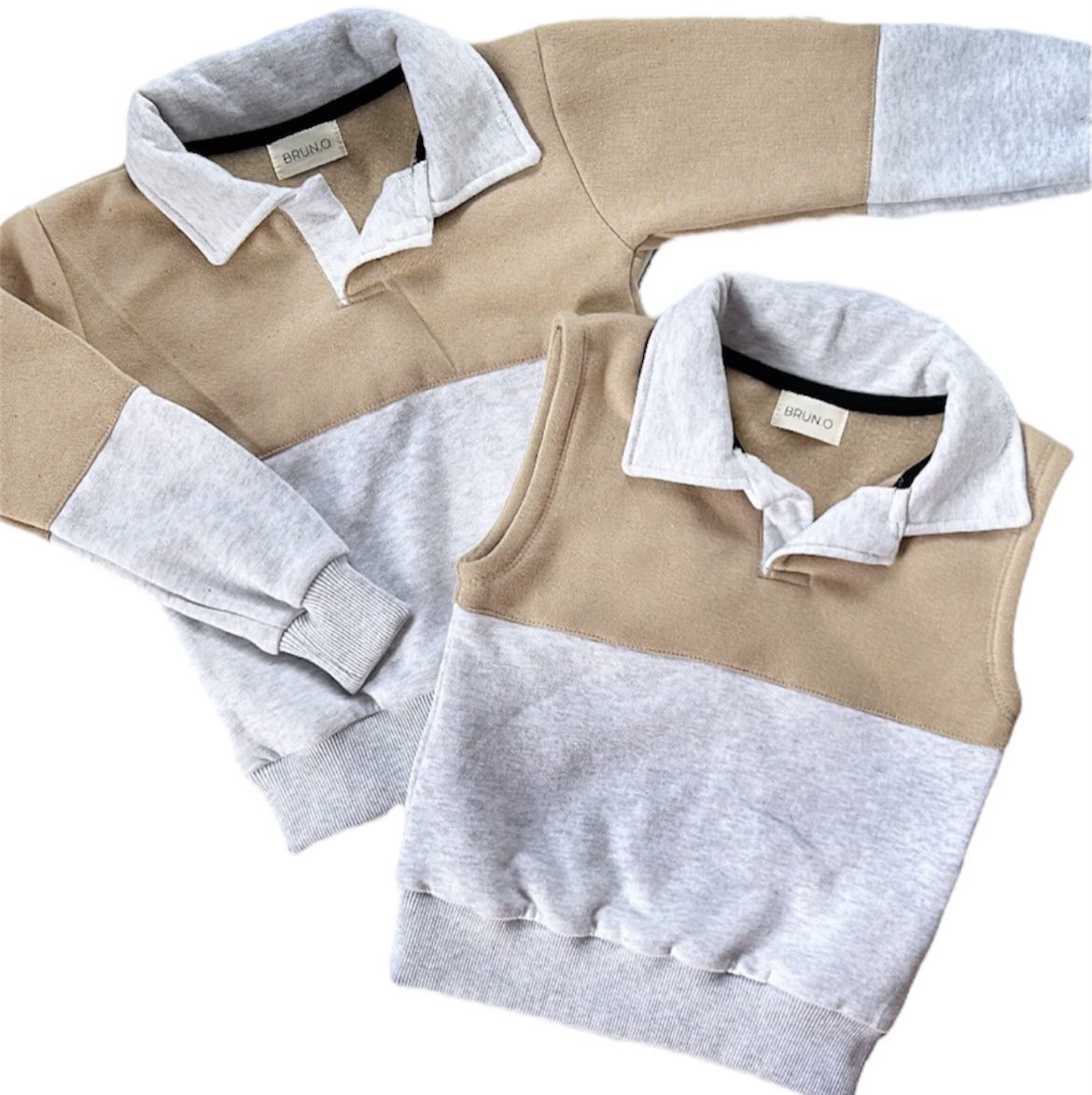 Beige Collared shirt