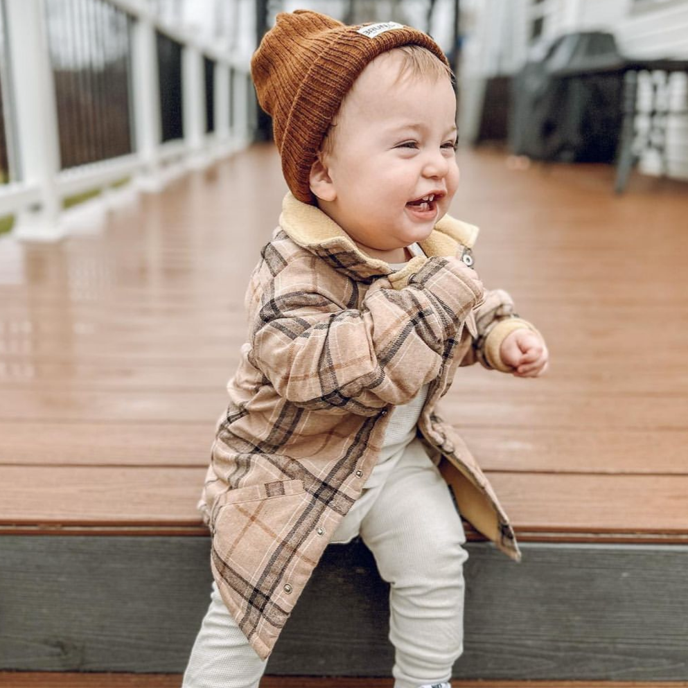 Brown Flannel Shacket