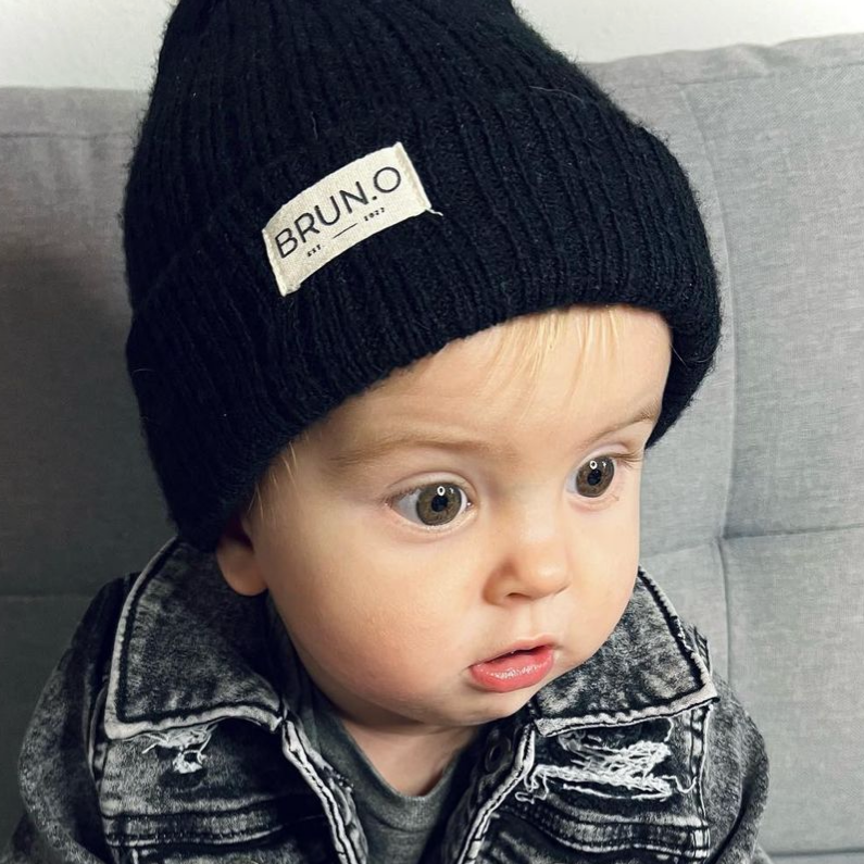 Black Signature Beanie