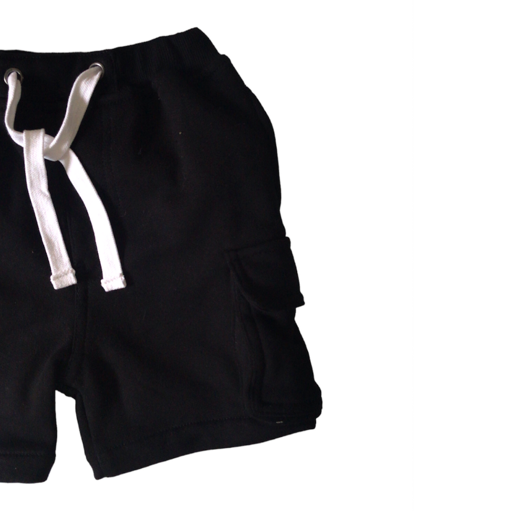 Black Cargo Shorts