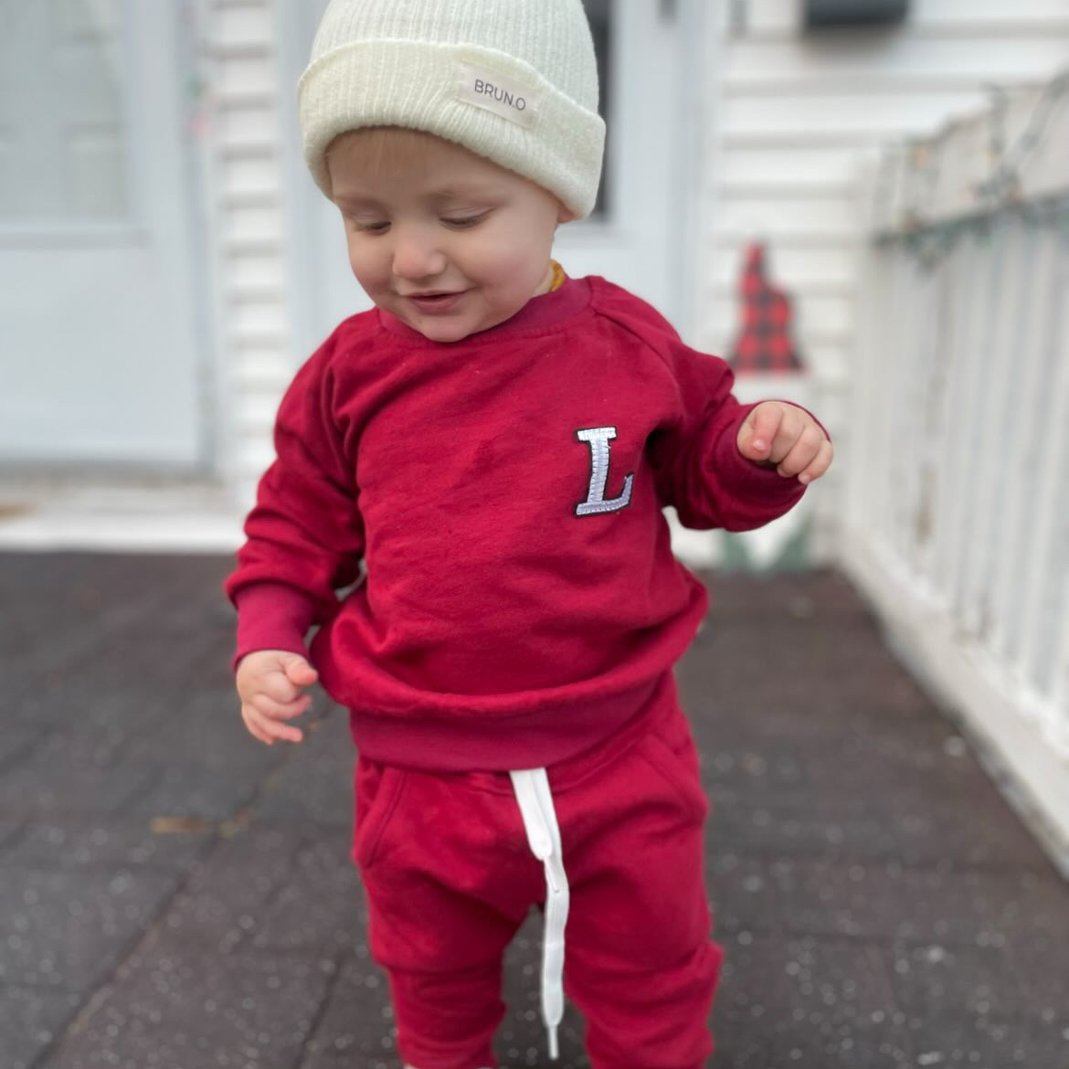 Burgundy Crewneck Set