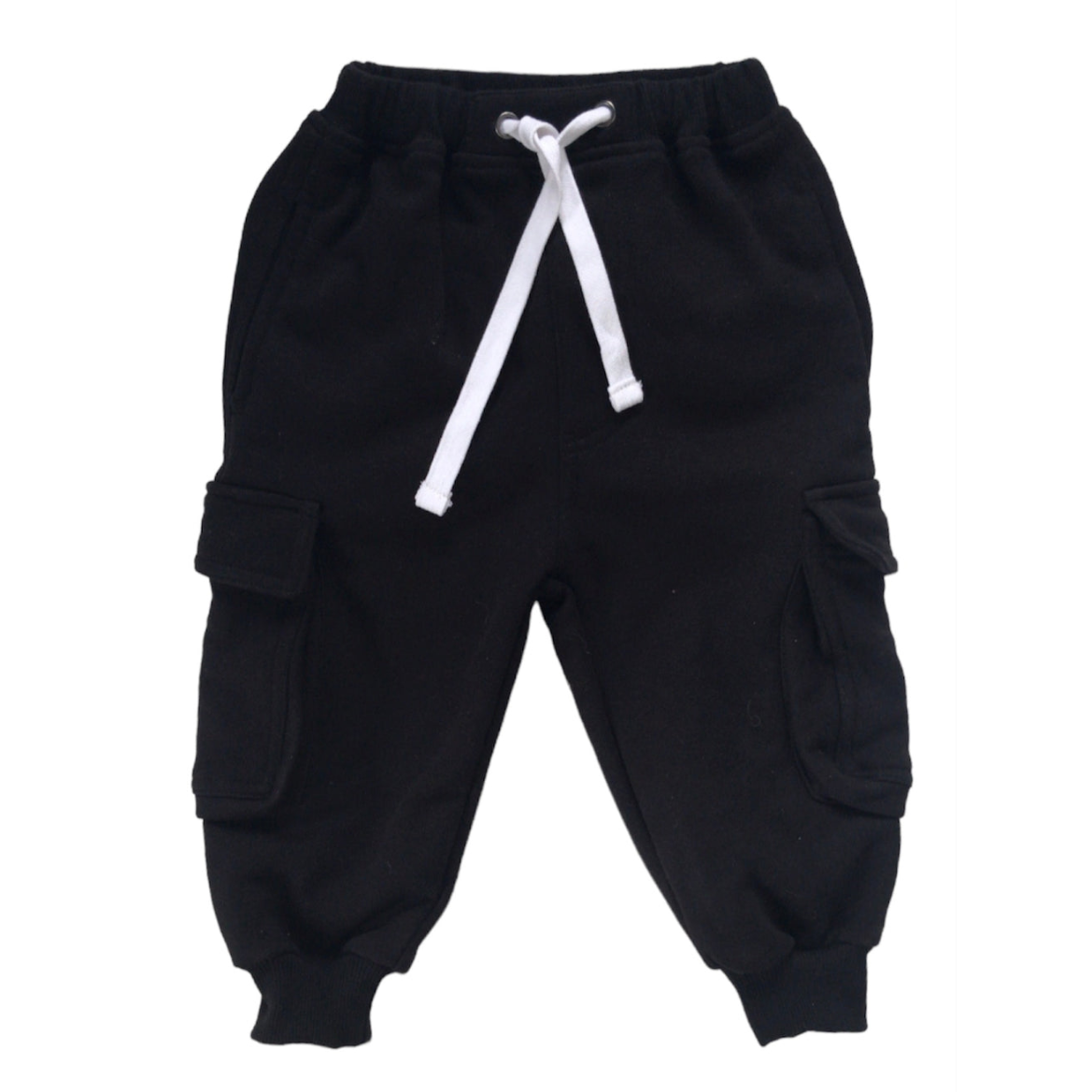 Black Cargo Joggers
