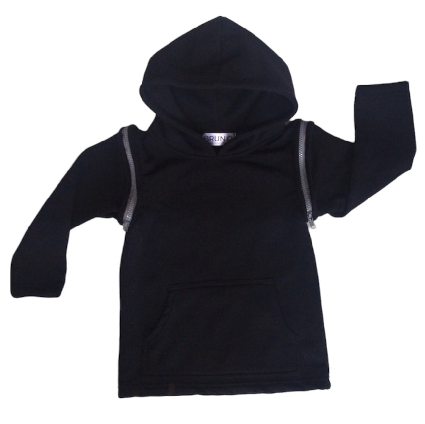 Black Zipper Jumper