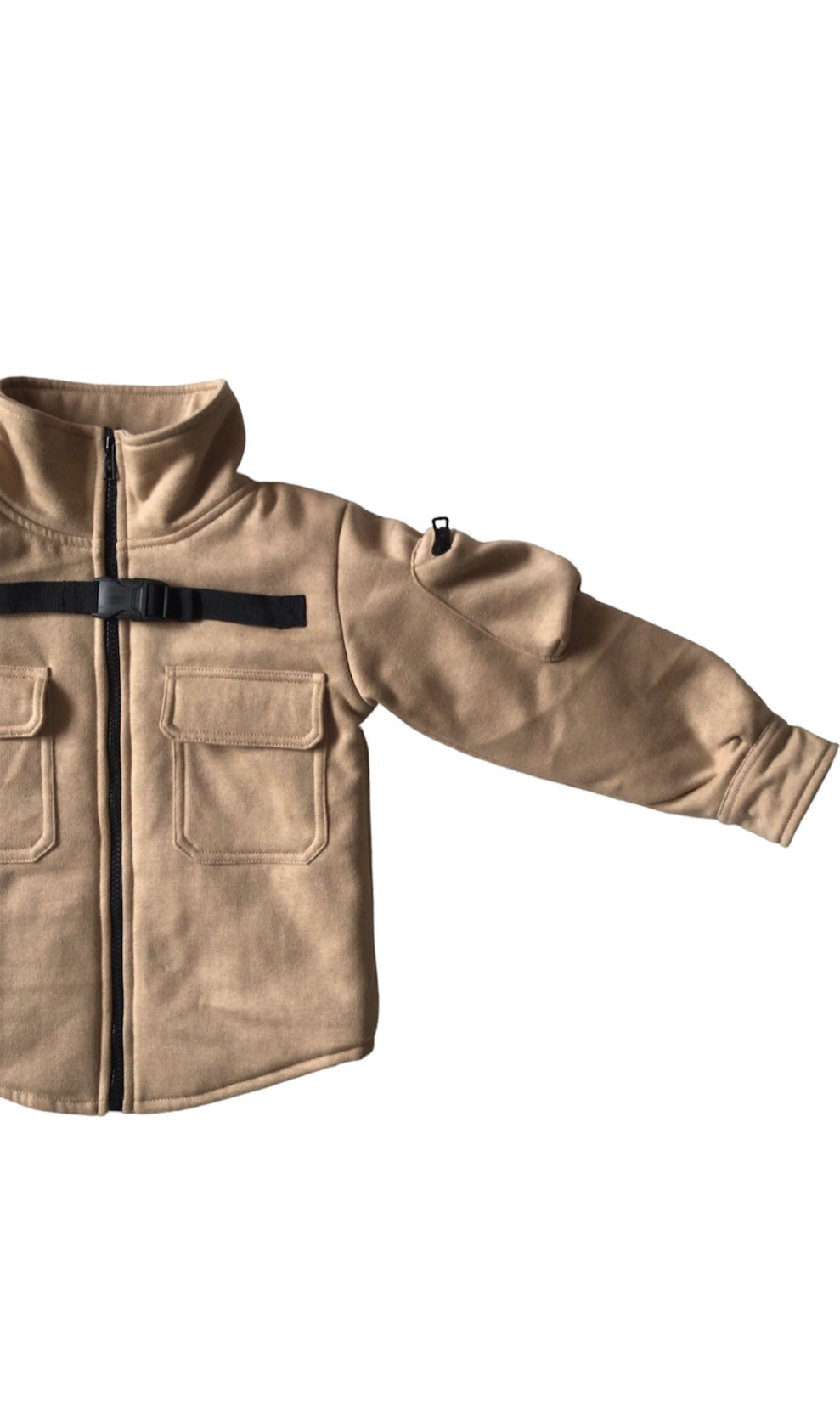 Beige Signature Bomber